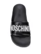 Moschino embossed logo pool slides