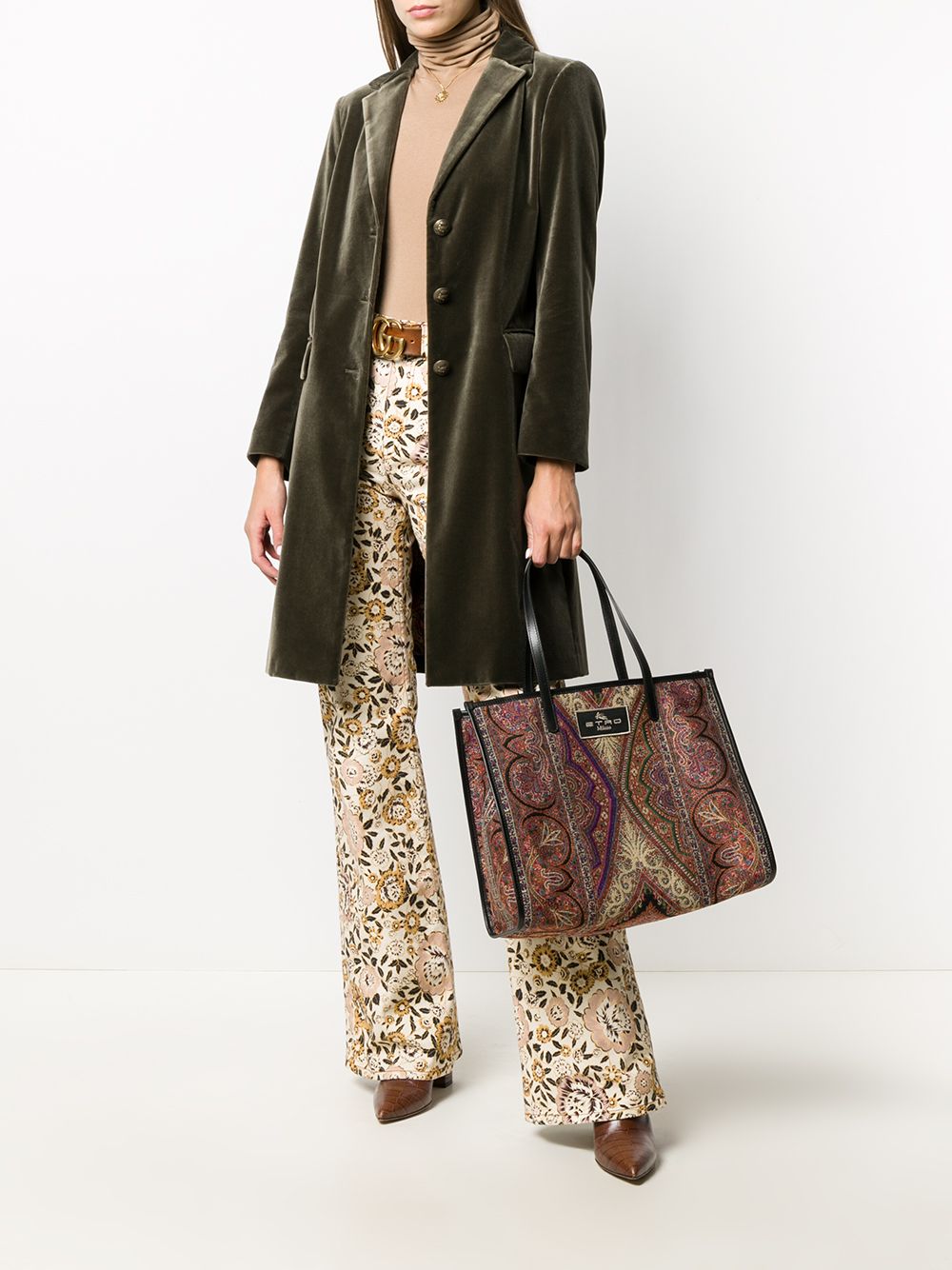 ETRO Draagtas met paisley-print - Rood