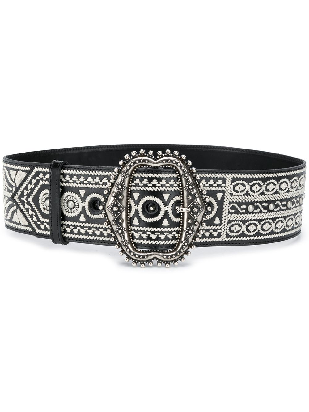 ETRO EMBROIDERED BUCKLE BELT