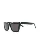 Image 2 of Saint Laurent Eyewear rimless top cat eye-frame sunglasses