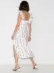 Reformation Amethyst ruffled floral-print dress