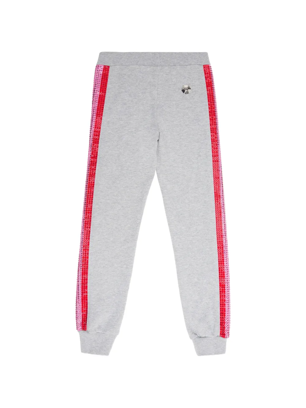 Philipp Plein Junior Trainingsbroek verfraaid met kristallen Grijs