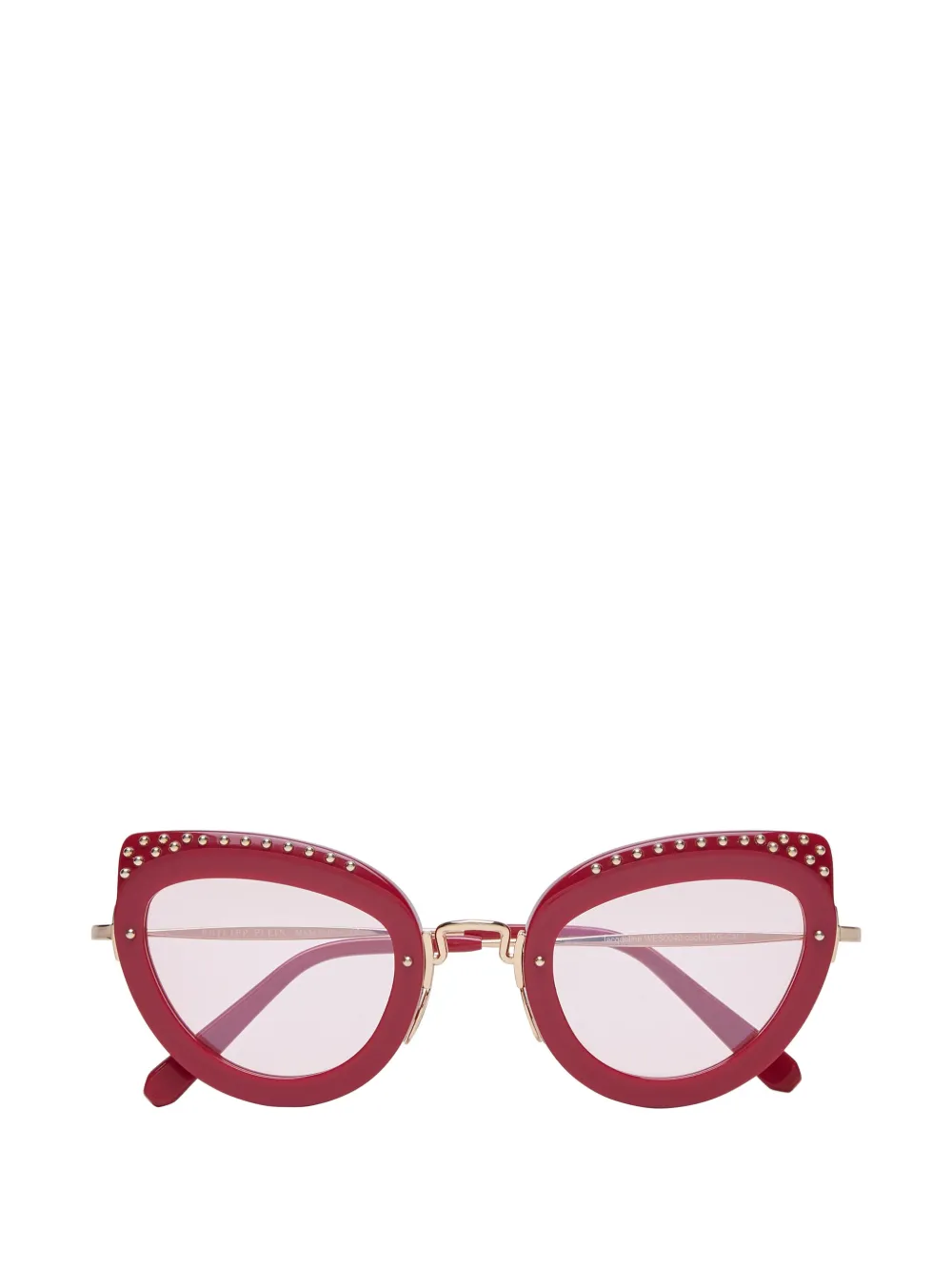 Philipp Plein Eyewear Jacqueline stud-embellished cat-eye sunglasses - Rosso