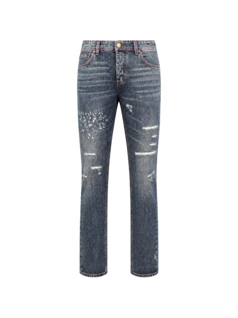 Philipp Plein Super Straight Cut distressed jeans