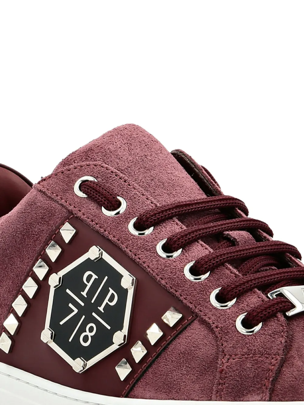 Philipp Plein Low-top sneakers met studs Rood