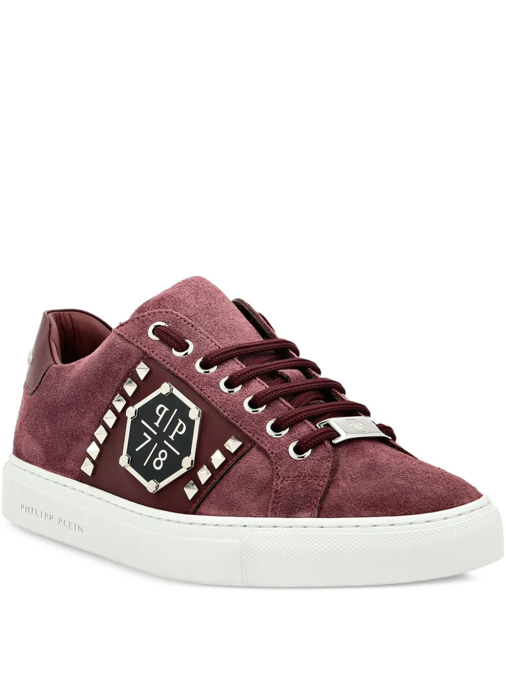 Philipp Plein Low-top sneakers met studs Rood