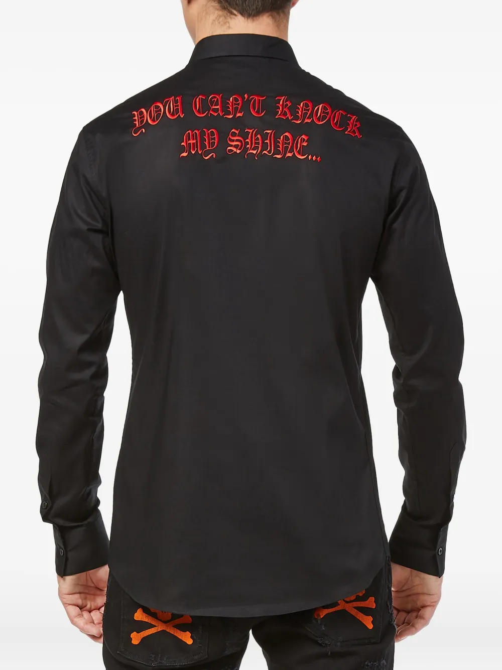 Philipp Plein Clarence overhemd met lange mouwen Zwart