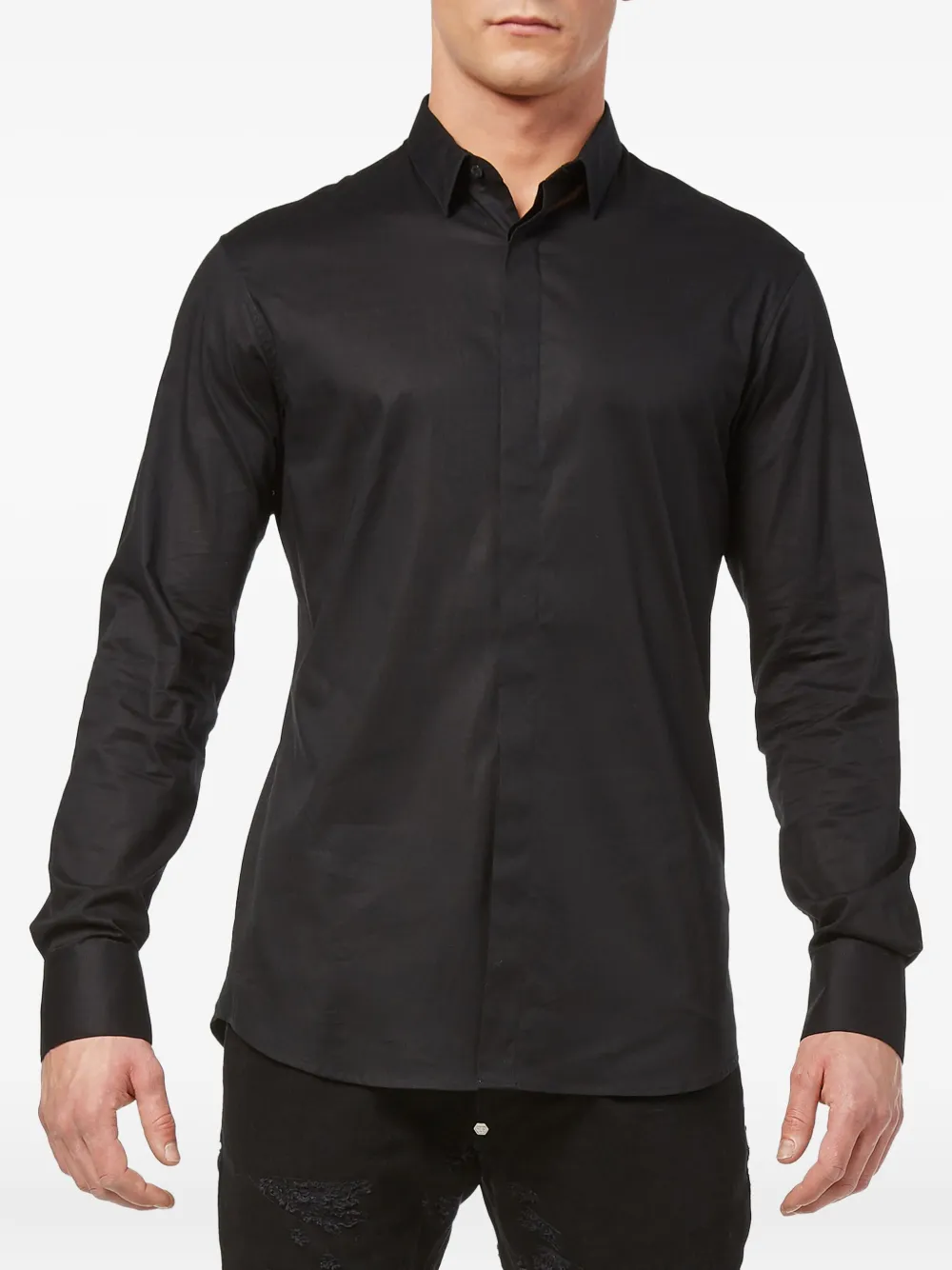 Philipp Plein Clarence overhemd met lange mouwen Zwart