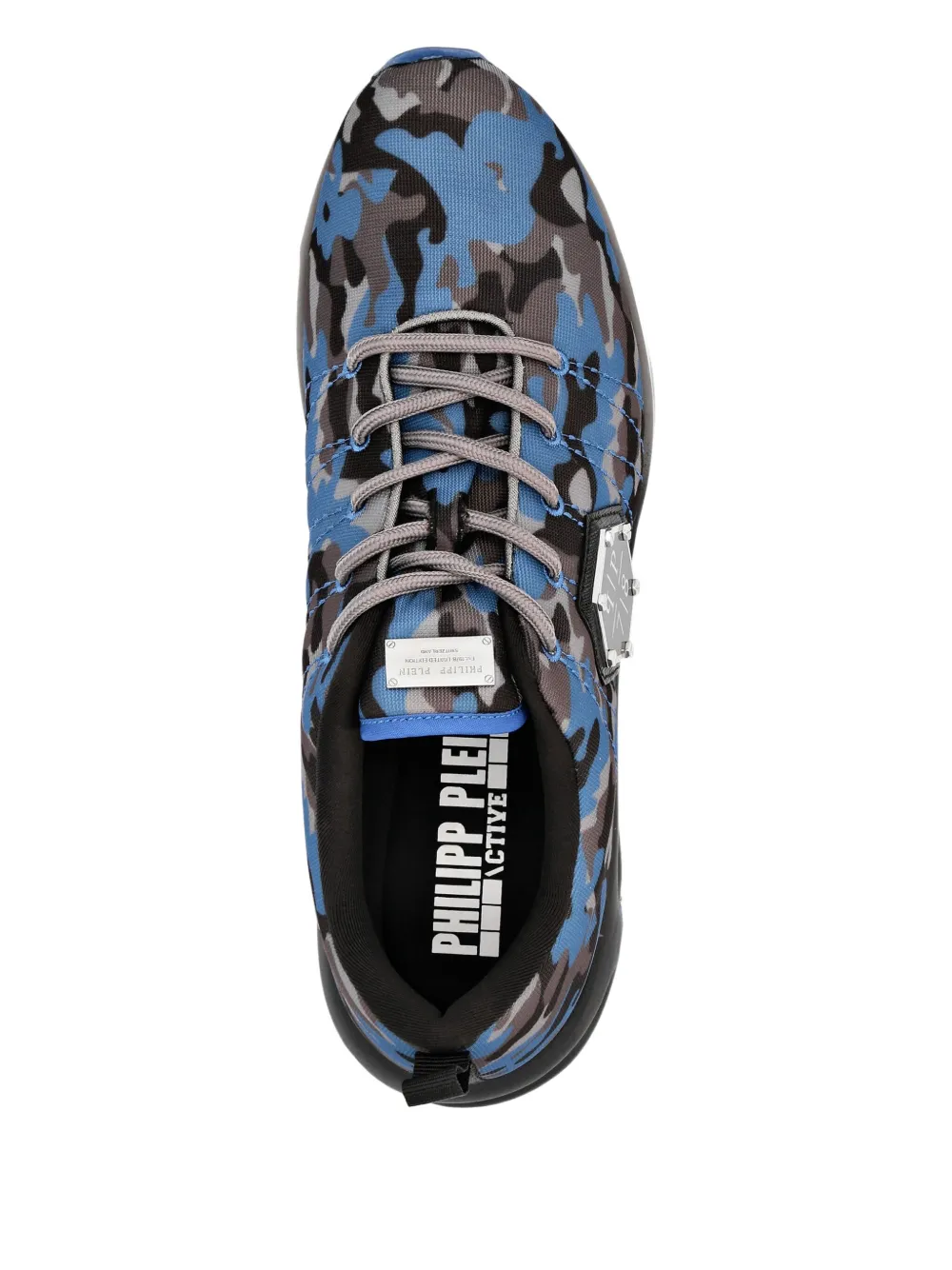 Philipp Plein Camouflage Runner sneakers Blauw