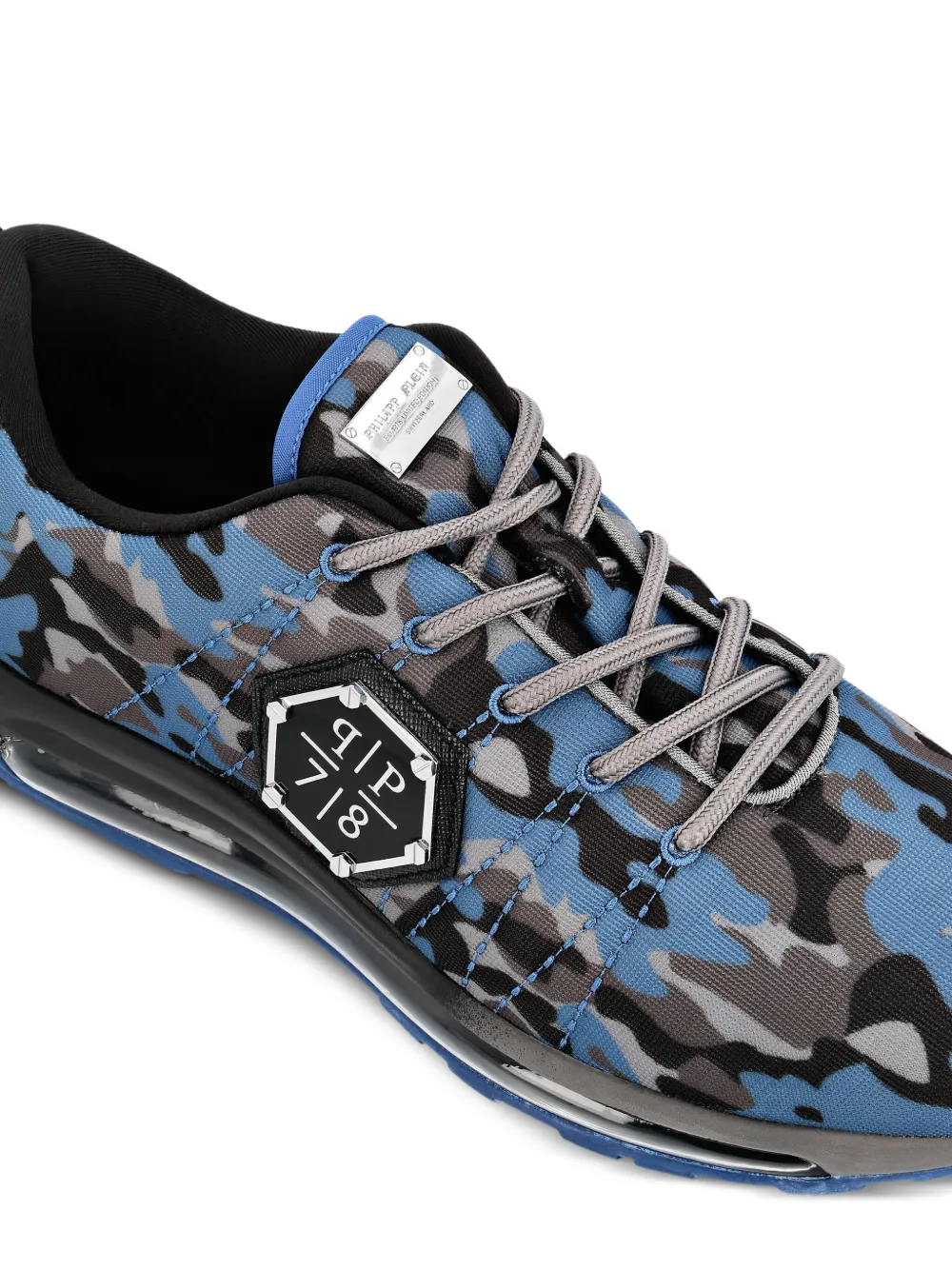 Philipp Plein Camouflage Runner sneakers Blauw