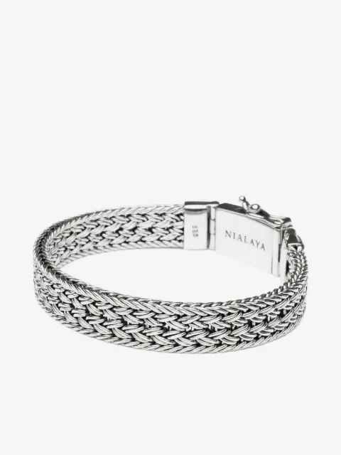 Nialaya Jewelry Gevlochten schakelarmband