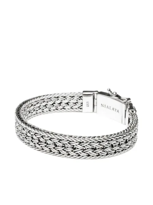 Bracelet en chaîne à design tressé - Nialaya Jewelry - Modalova