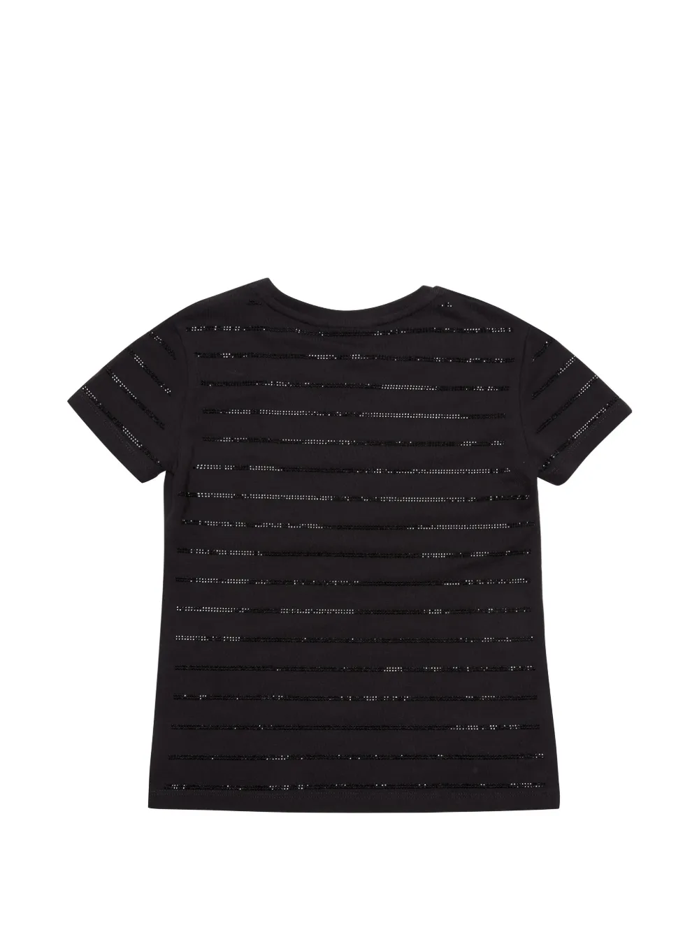  Philipp Plein Junior Gestreiftes T Shirt   Schwarz 
