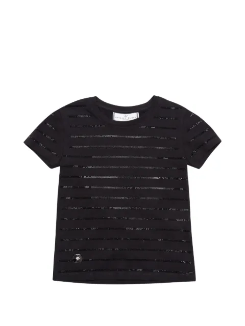Philipp Plein Junior crew-neck striped T-shirt