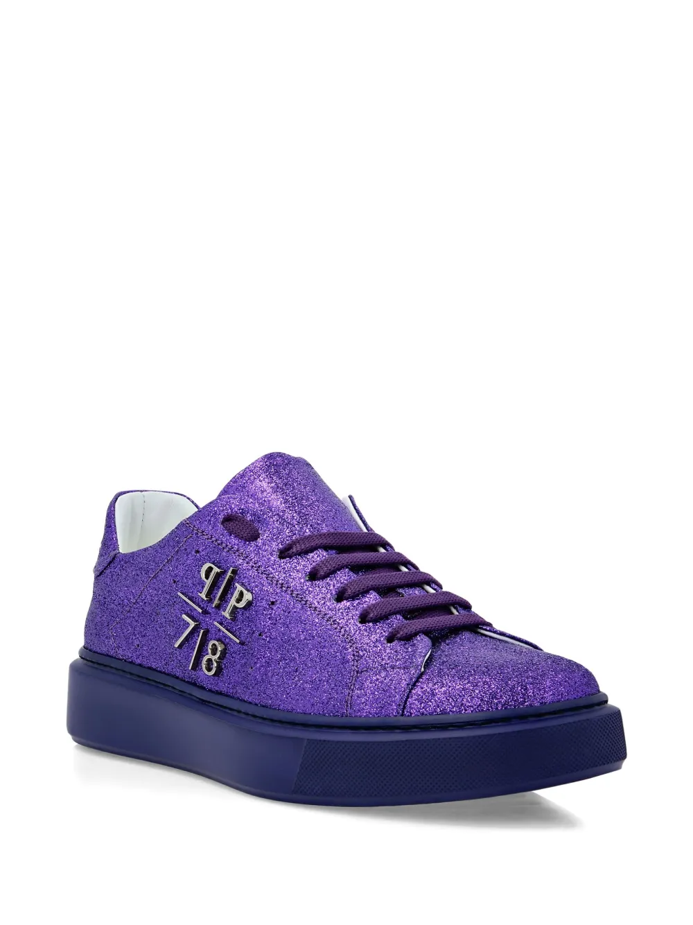 Philipp Plein Low-top sneakers met glitter - Paars
