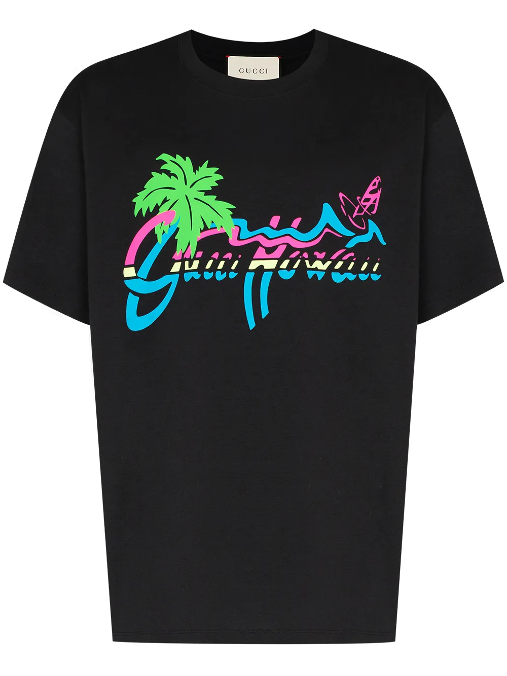 Gucci Hawaii logo-print T-shirt - Farfetch