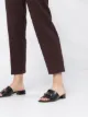 Etro elasticated waistband tapered trousers