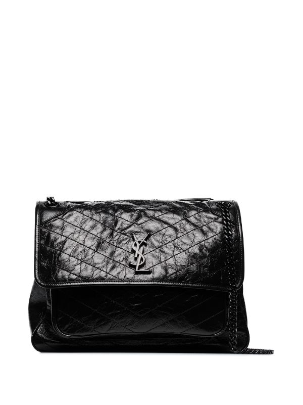 saint laurent quilted leather shoulder bag