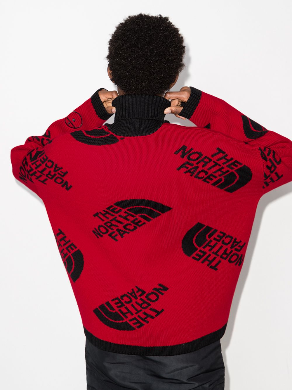 фото The north face black series intarsia-knit logo jumper