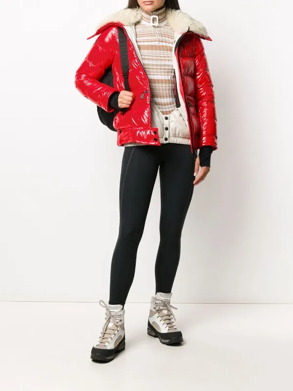 red shearling