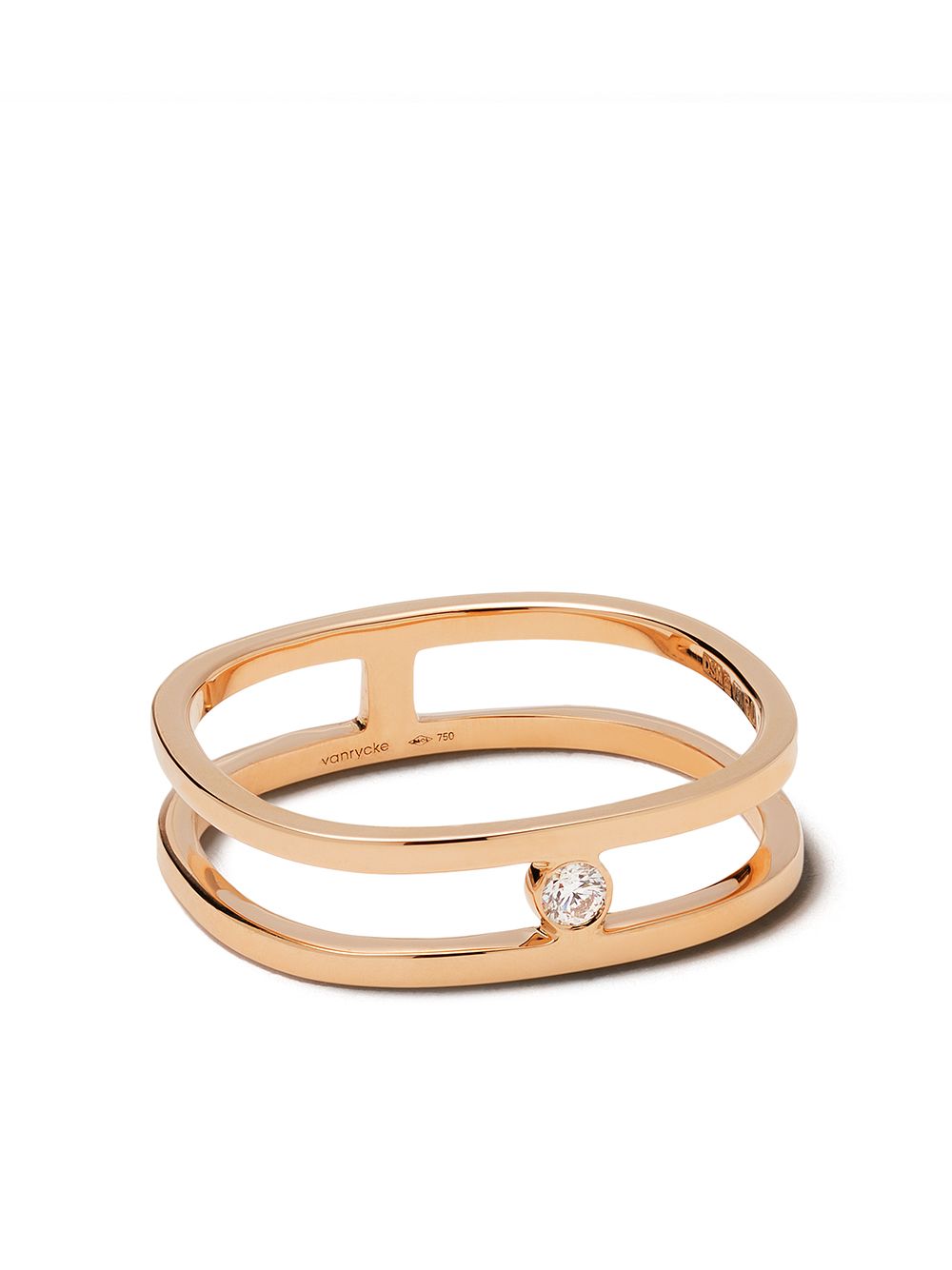 Vanrycke 18kt Rose Gold Charlie Diamond Ring In 18kt Rose Gold Diamonds
