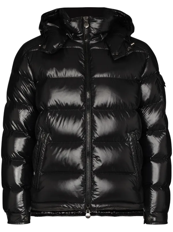 Shop black Moncler Maya hooded down jacket with Express Delivery - Farfetch