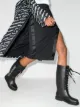 Off-White quote-motif lace-up riding boots