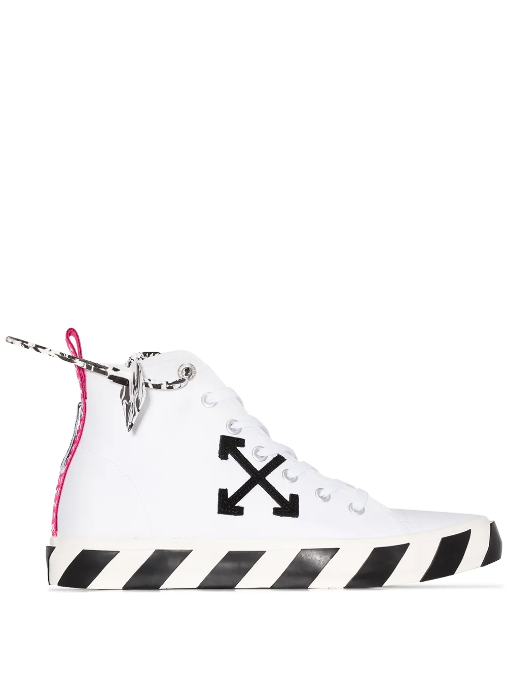 OFF-WHITE ARROWS HIGH-TOP SNEAKERS