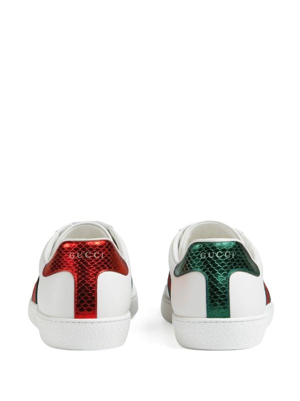 Gucci Ace Embroidered Low Top Sneaker, $680, farfetch.com