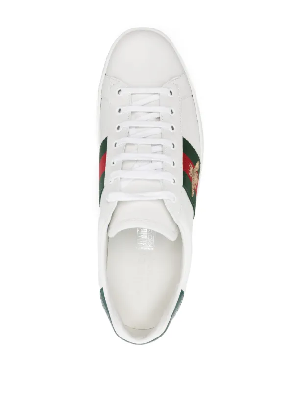 Gucci white shoes with bee online