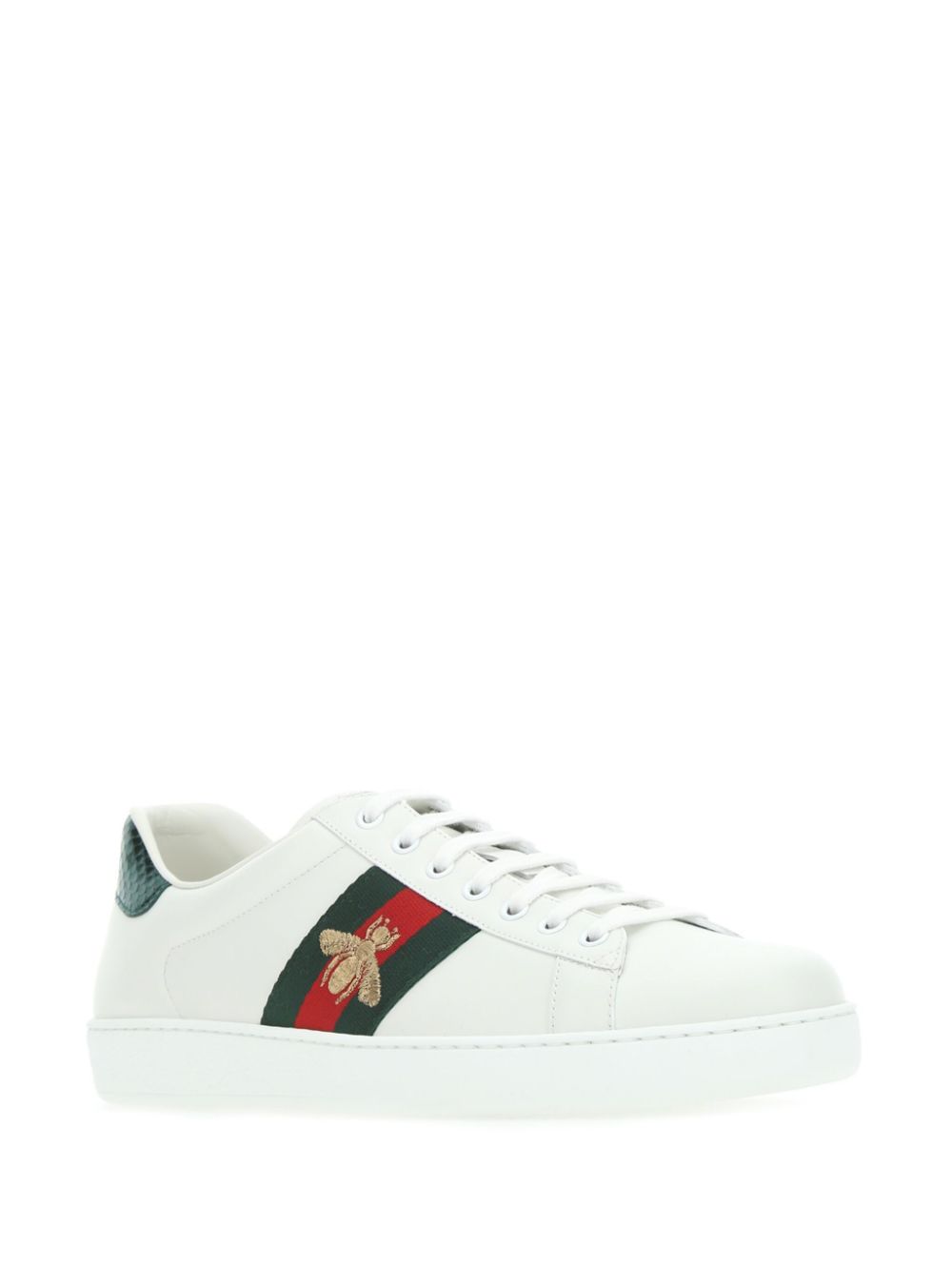 Gucci Ace web-trim sneakers - White