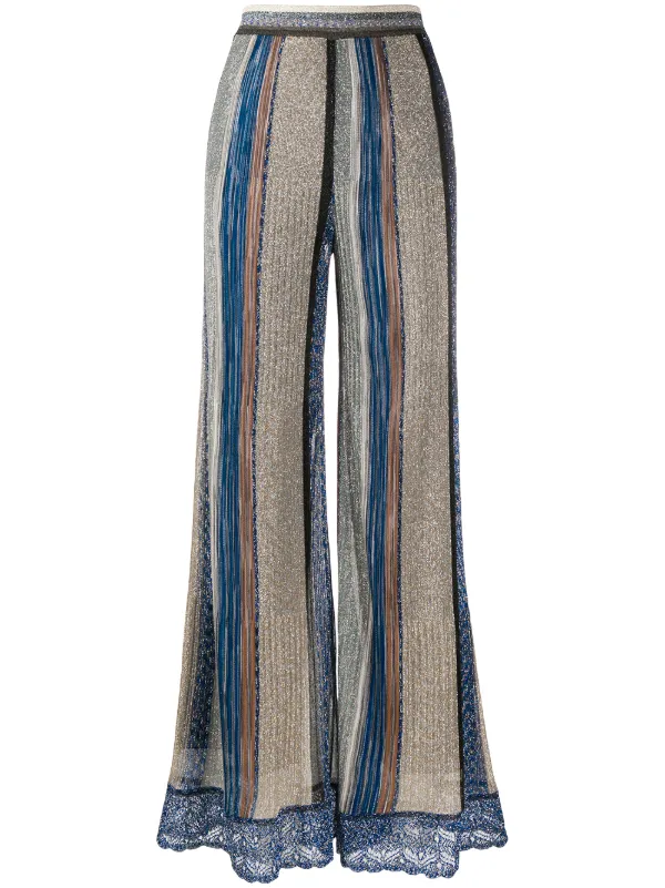 Missoni Stripe Knit Trousers - Farfetch