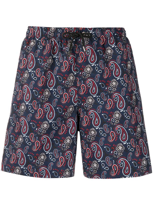 paisley swim shorts