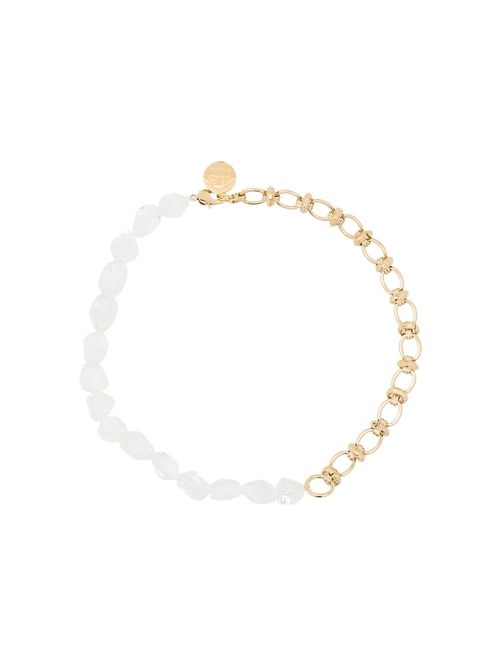 фото By alona 18k yellow gold-plated crystal necklace