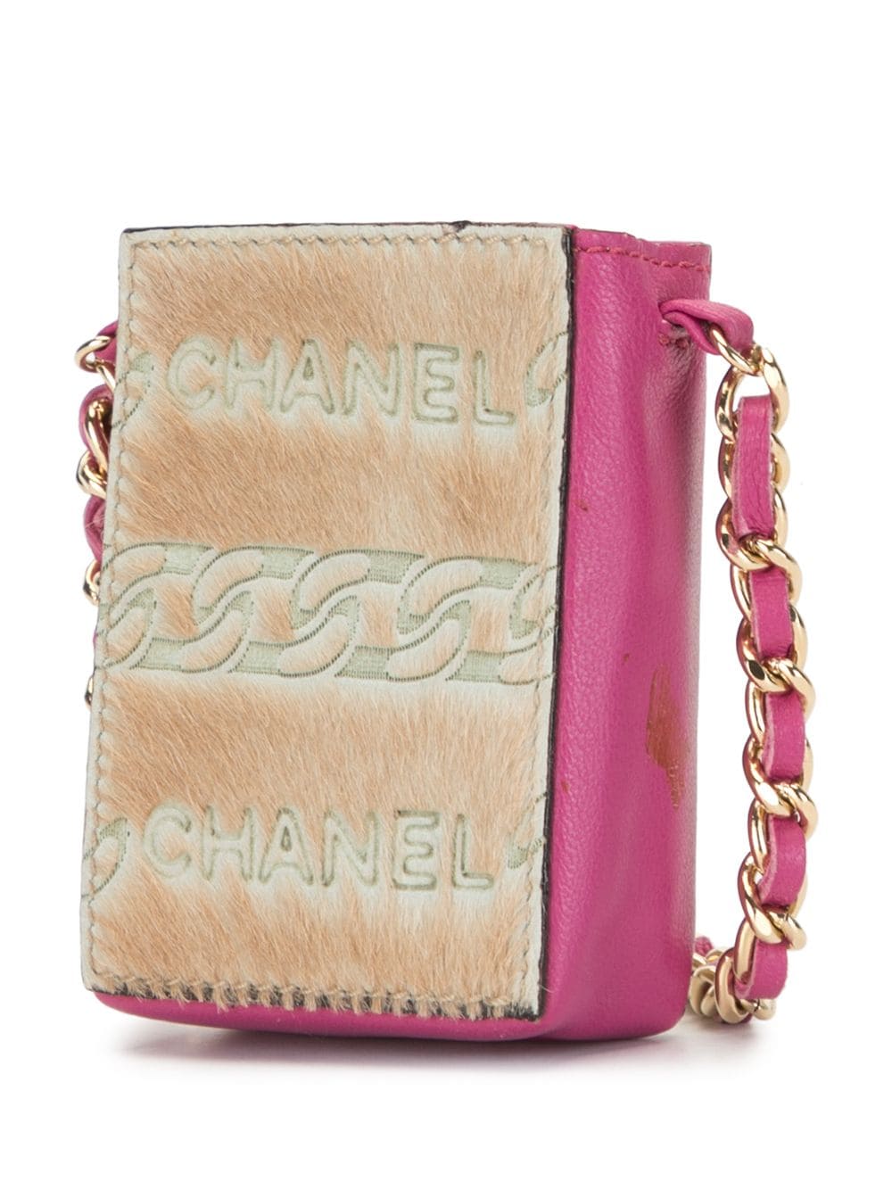 Chanel Pre-owned 2001 chain-motif Mini Bag - Pink