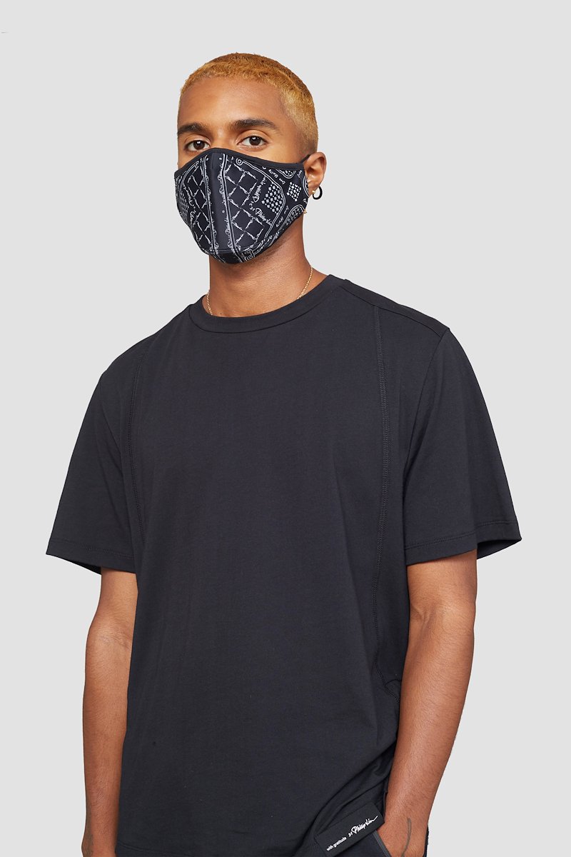 The Protector Mask-black #1 The Protector Mask, BLACK Natural (Veg)->Cotton Live Free The Protector Mask from 3.1 Phillip Lim. - 3