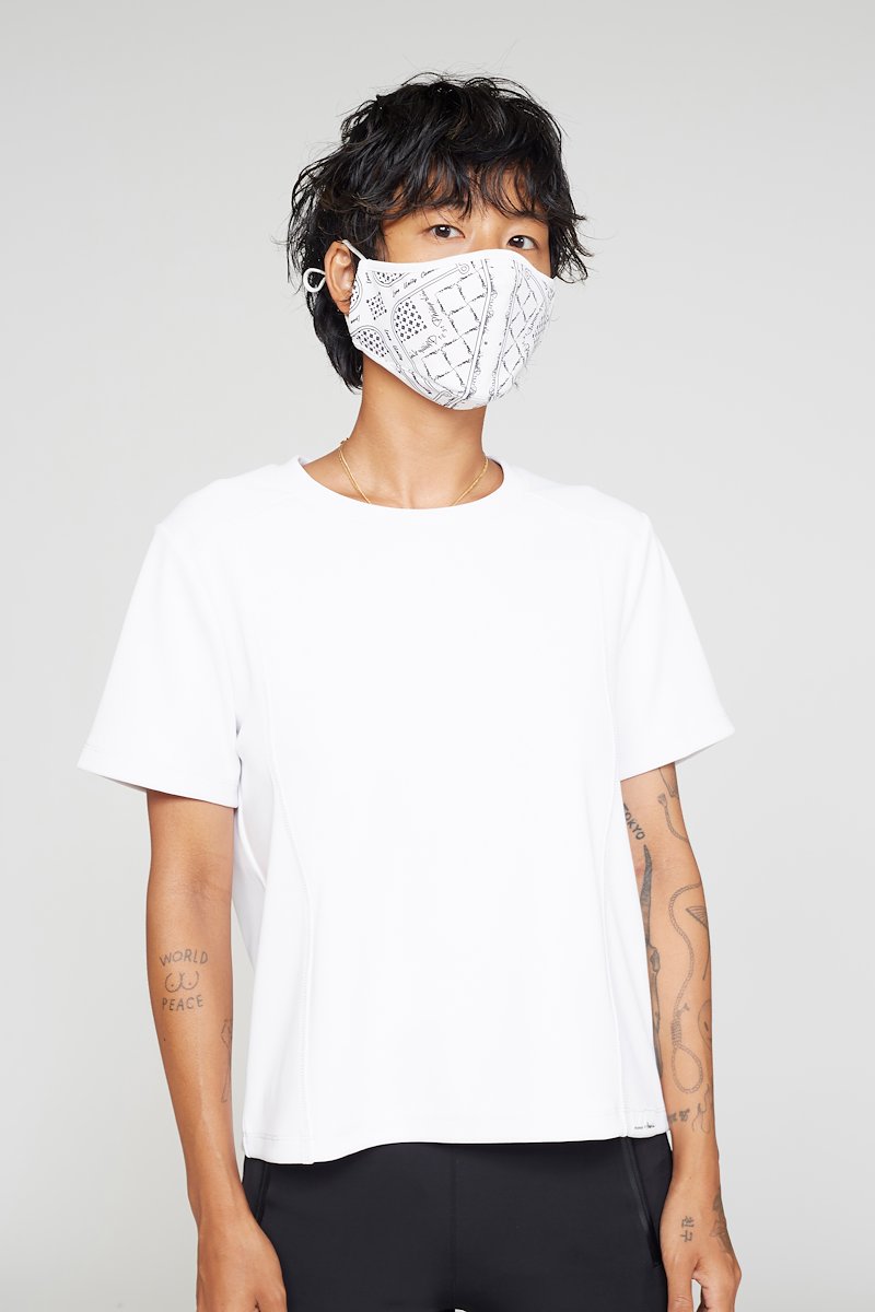 The Protector Mask-white #1 The Protector Mask, WHITE Natural (Veg)->Cotton Live Free The Protector Mask from 3.1 Phillip Lim. - 3