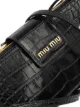 Miu Miu croc-effect mini clutch