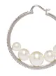 Miu Miu pearl embellished hoop earrings