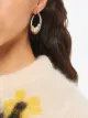 Image 2 of Miu Miu pearl embellished hoop earrings