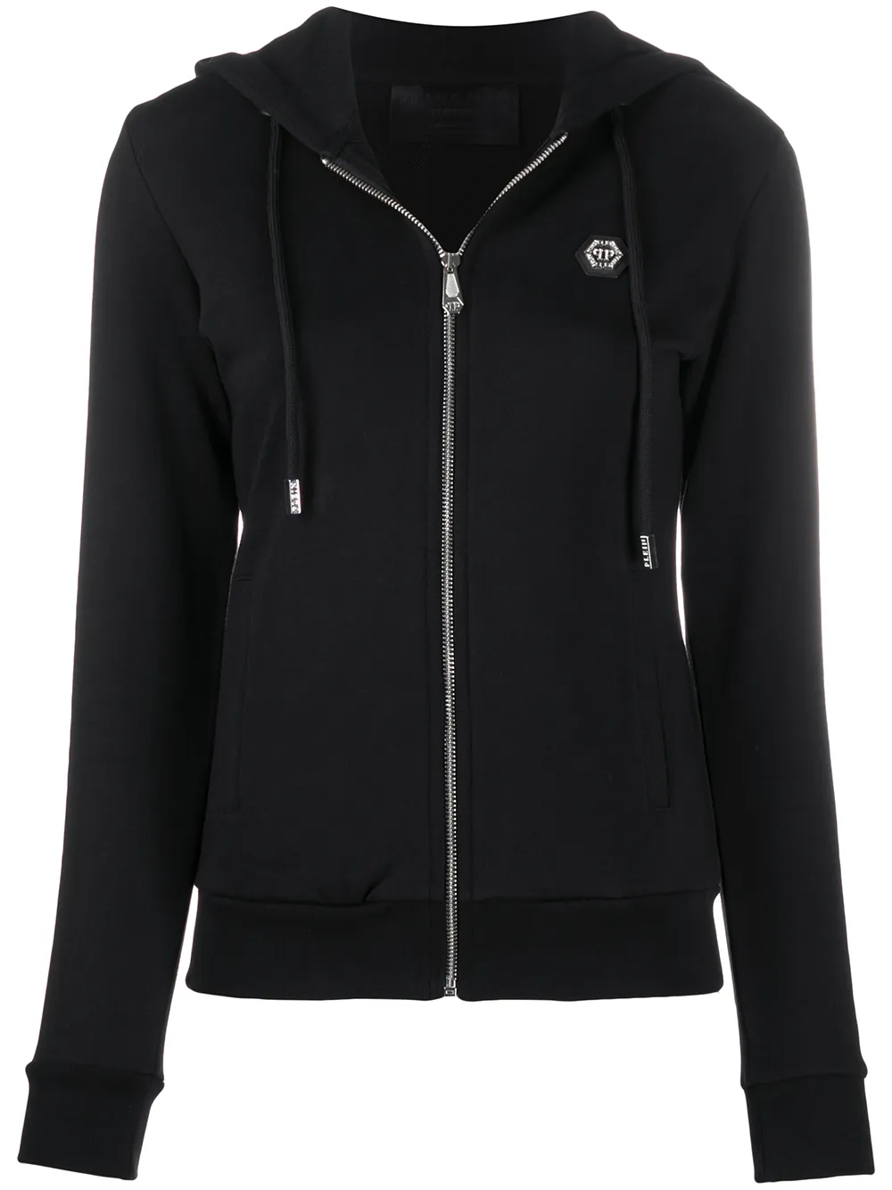 фото Philipp plein hexagon logo zip-front hoodie