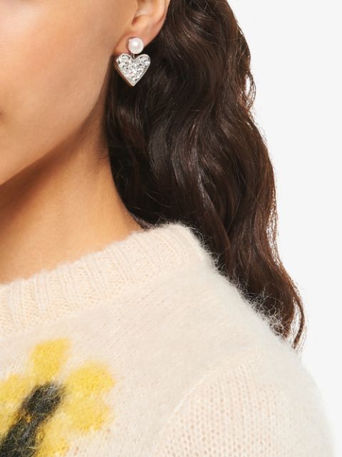 miu miu heart earrings