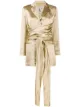 Image 1 of L'Autre Chose metallic-finish belted jacket