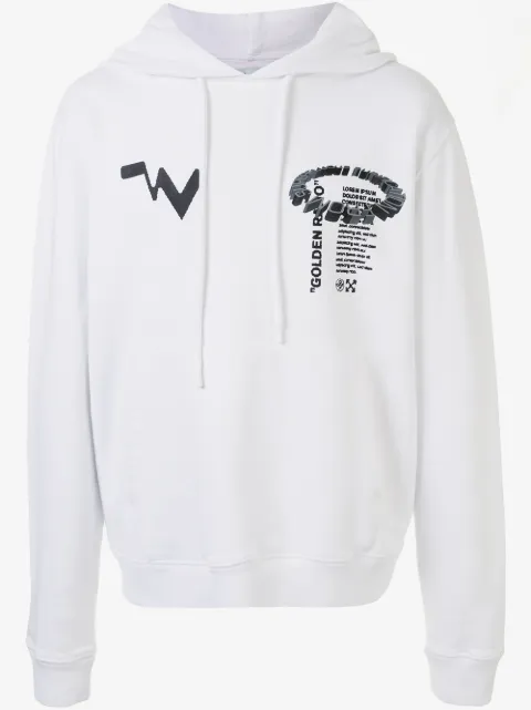 Off-White Kapuzenpullover mit "Golden Ratio"-Print