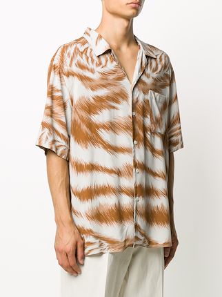 brushed print shirt展示图