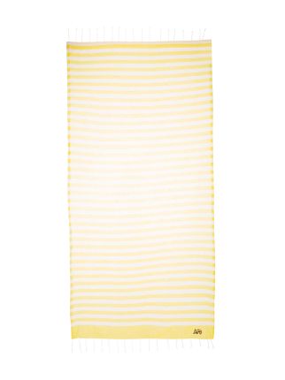 cotton striped fringed beach towel展示图