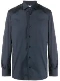 Mazzarelli plain buttoned shirt - Blue