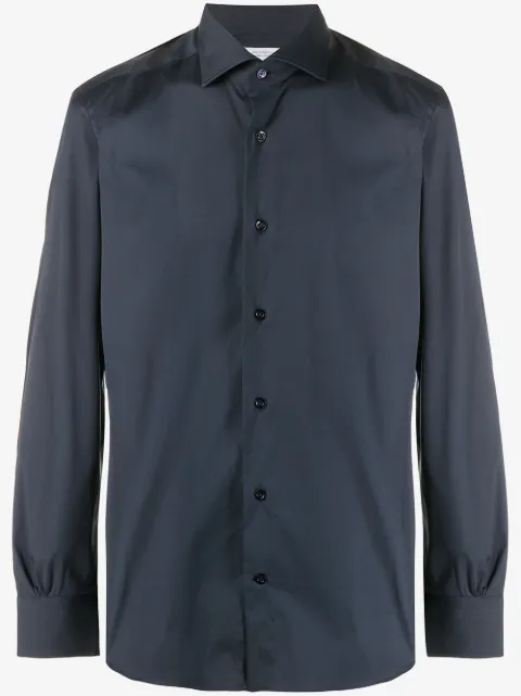 Mazzarelli plain buttoned shirt 