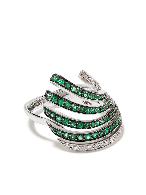 Brumani 18kt Weißgoldring mit Diamanten