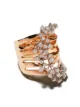 Image 1 of Brumani 18kt rose gold layered diamond ring